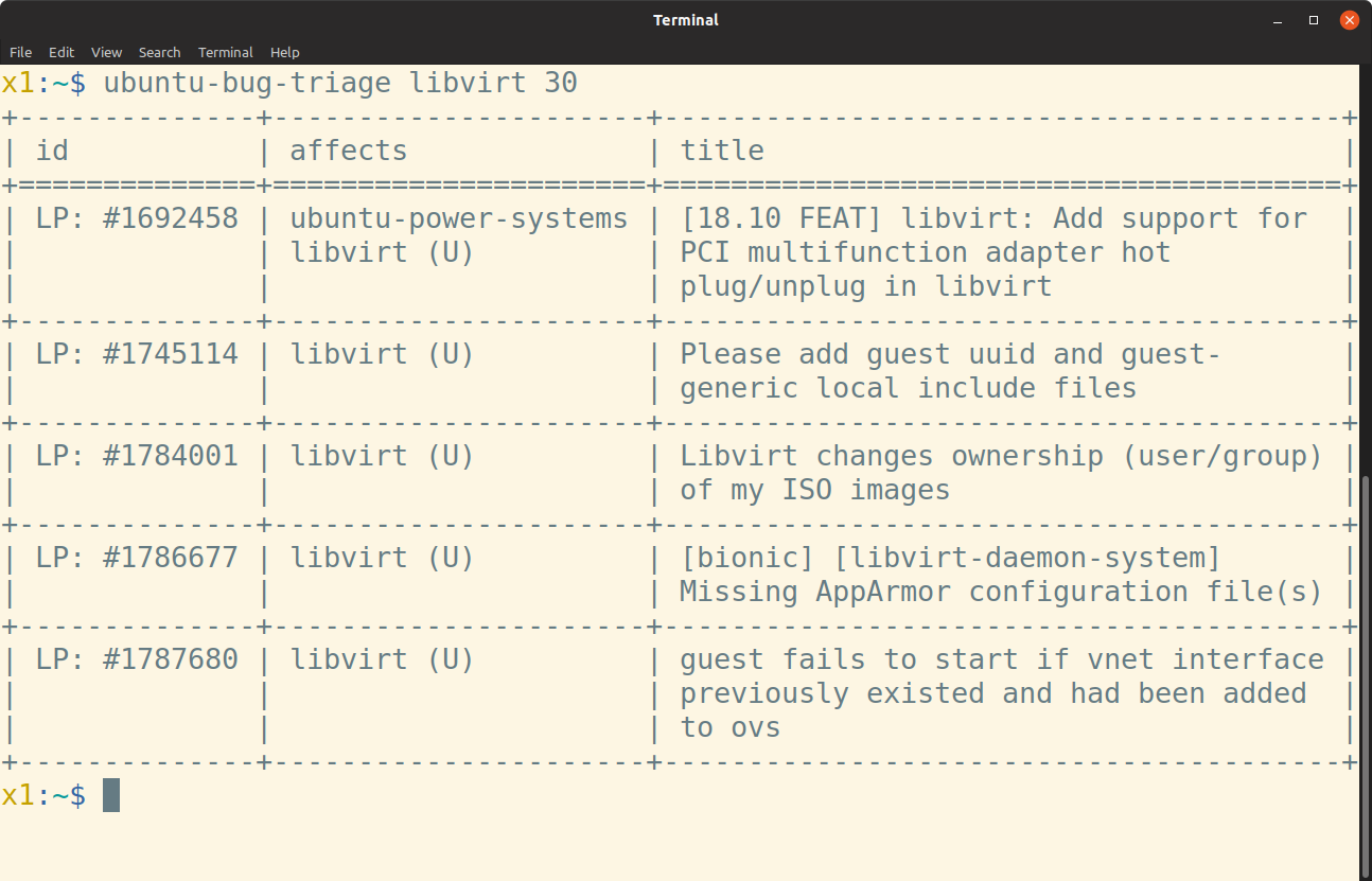 ubuntu-bug-triage