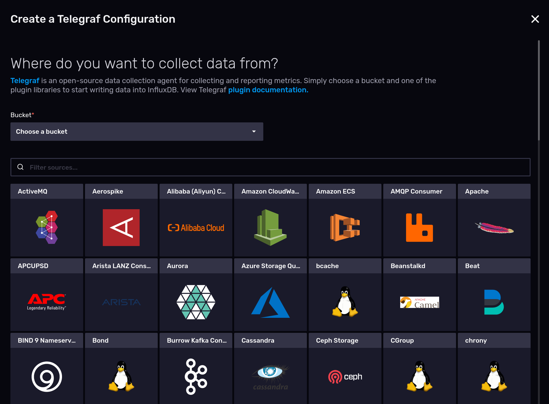 InfluxDB Cloud Telegraf Plugins