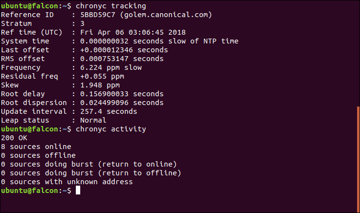 console chrony