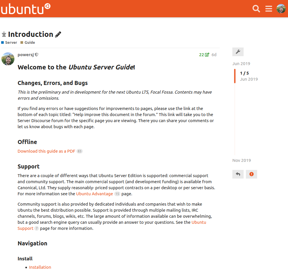 Discourse server guide intro