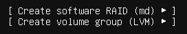 lvm + raid