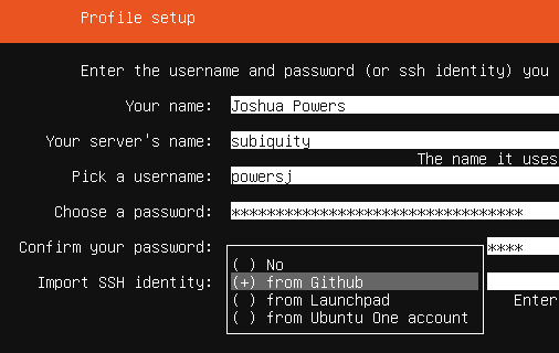import ssh key